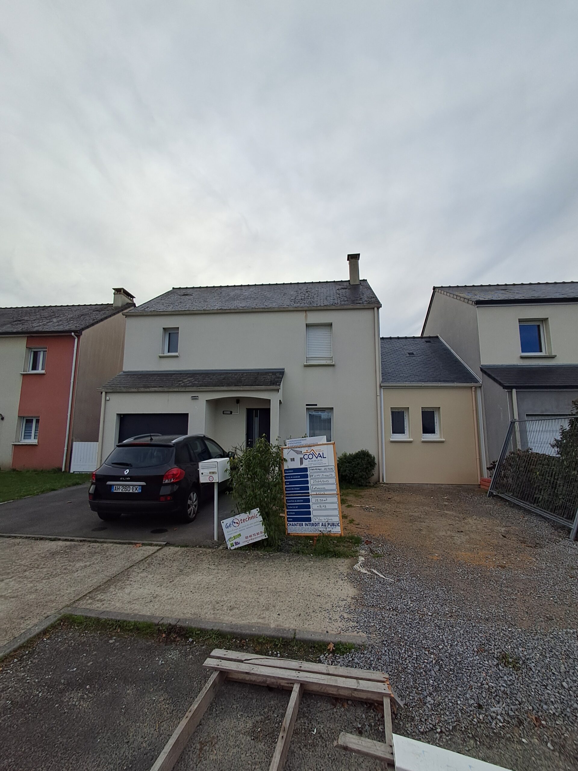 D&eacute;tail de l'extension livr&eacute;e &agrave; Sainte-Luce-sur-Loire